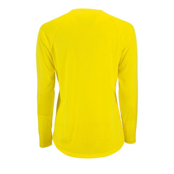 Футболка с длинным рукавом Sporty LSL Women желтый неон, размер XL