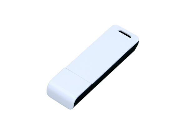 USB 2.0- флешка на 32 Гб с оригинальным двухцветным корпусом
