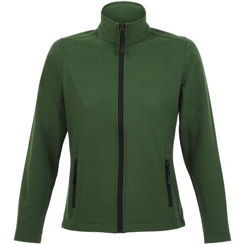 Куртка софтшелл женская Race Women, темно-зеленая