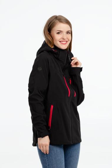 Куртка-трансформер женская Matrix черная с красным, размер L