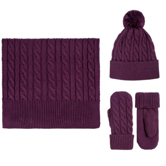 Варежки Heat Trick, баклажановые, размер L/XL