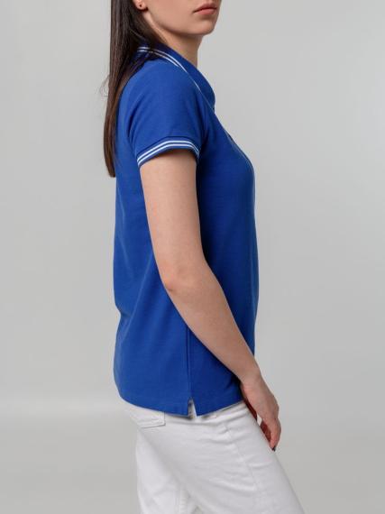 Рубашка поло женская Virma Stripes Lady, ярко-синяя, размер M