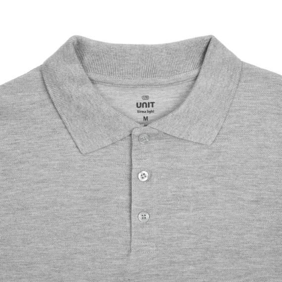 Рубашка поло мужская Virma light, серый меланж, размер L