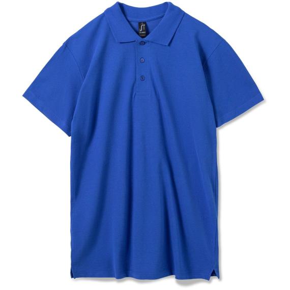 Рубашка поло мужская Summer 170 ярко-синяя (royal), размер XL