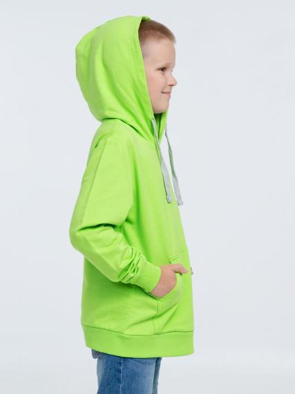 Толстовка с капюшоном детская Kirenga Kids, зеленое яблоко, 8 лет