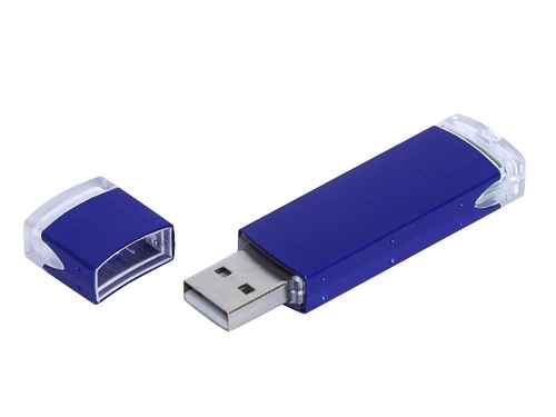 USB 2.0- флешка промо на 64 Гб прямоугольной классической формы