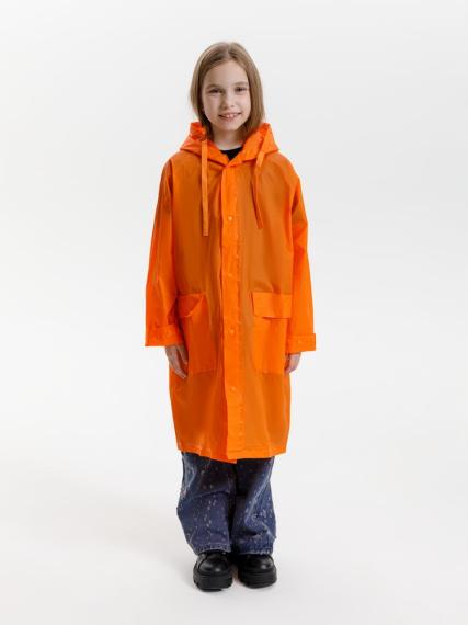 Дождевик детский RainDrop Kids, оранжевый, 12 лет (рост 142-152)