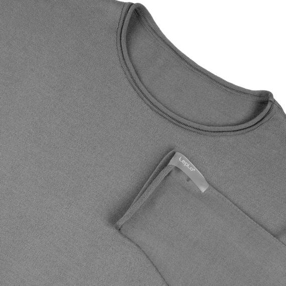 Лонгслив унисекс Siluetti Fuori, серый, размер L/XL