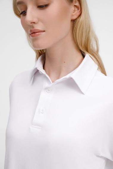 Рубашка поло унисекс Senti, белая, размер XXL