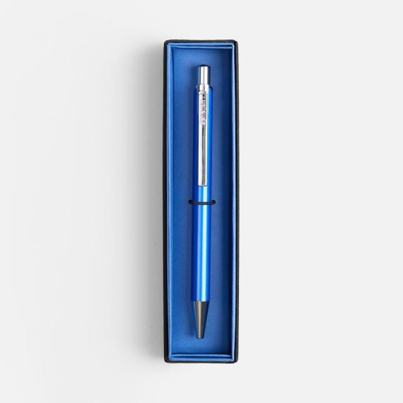 Ручка шариковая Arvent Glossy в футляре, синяя