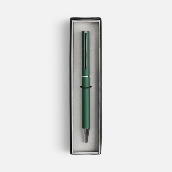 Ручка шариковая Blade Soft Touch в футляре, зеленая
