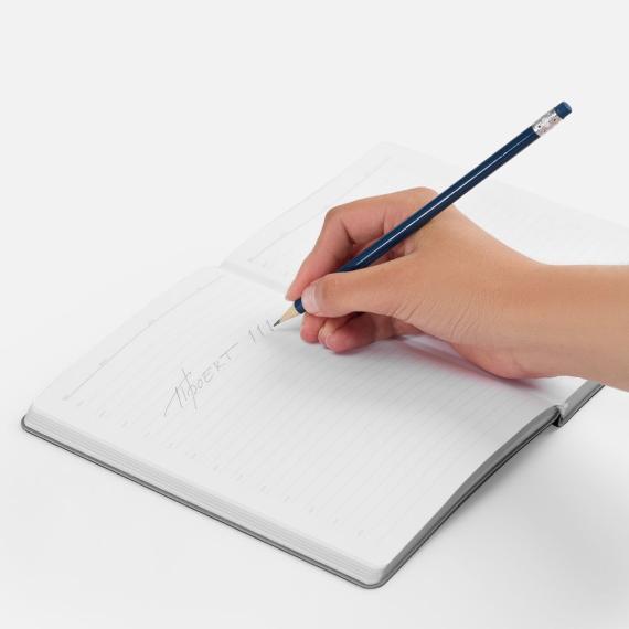 Карандаш простой Hand Friend с ластиком, синий