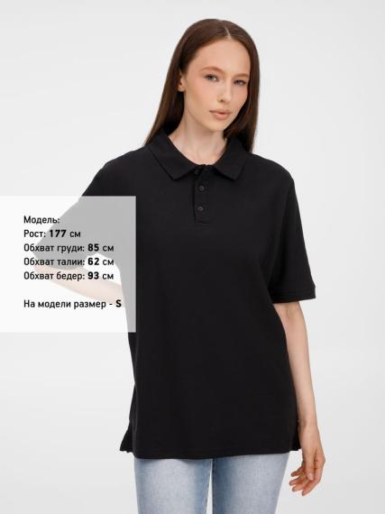 Рубашка поло унисекс Upswing, черная, размер L