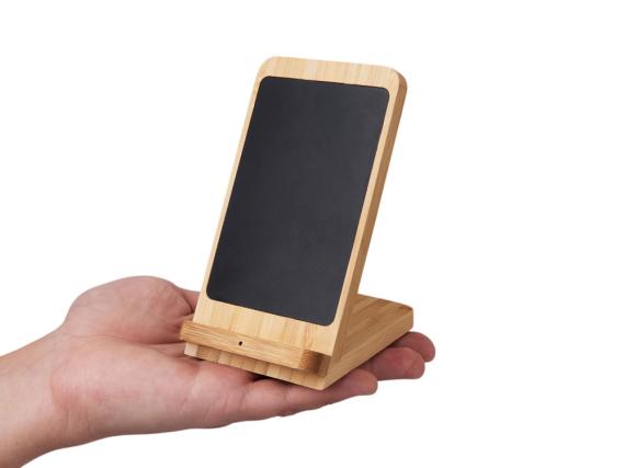 Беспроводное зарядное устройство 2-в-1 с подсветкой лого «Reedia S4», 15 Вт