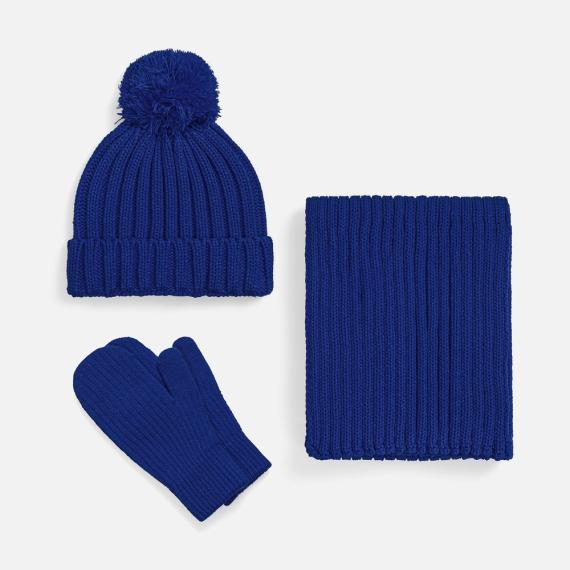 Варежки HappyGo, синие, размер S/M