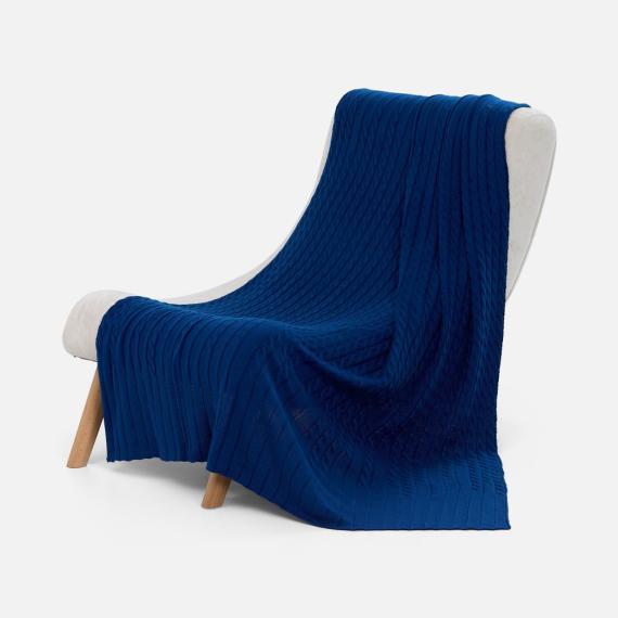 Плед Tressa, синий (неви)