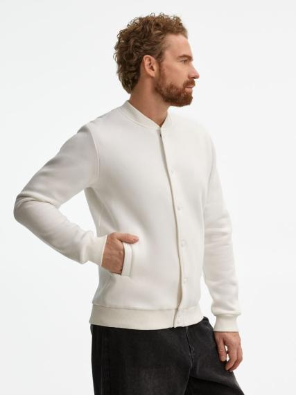 Бомбер унисекс AtmosWear, молочно-белый, размер S