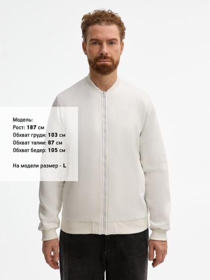 Бомбер унисекс Estado, молочно-белый, размер L