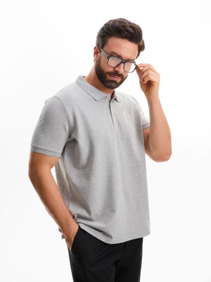 Рубашка поло мужская Phoenix Men серый меланж, размер S