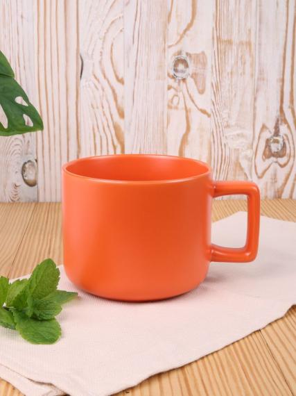 Чашка Jumbo в коробке матовая, оранжевая