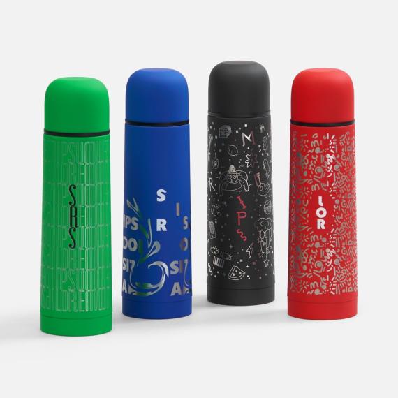 Термос Skydive, ver.2, черный