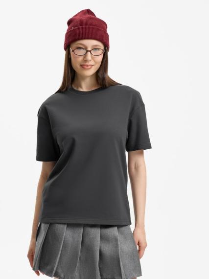 Футболка унисекс Durington, темно-серая (графит), размер XS/S