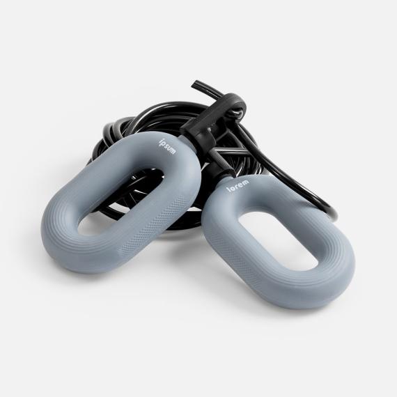 Мультифункциональная скакалка с эспандером Multi McFly, серая