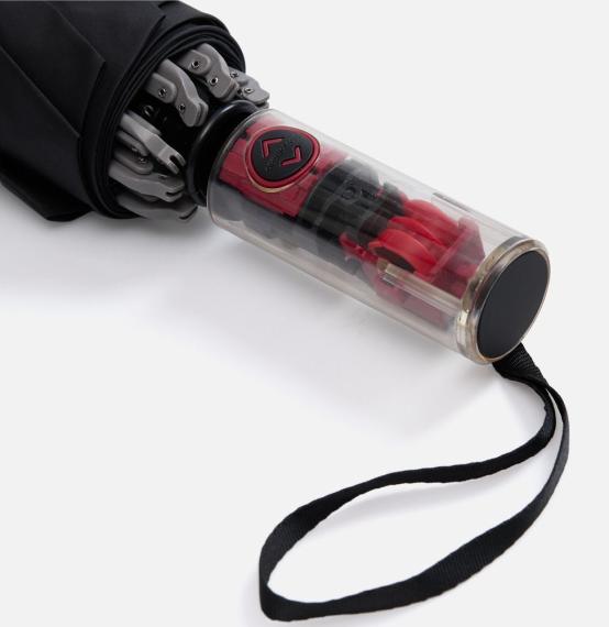 Зонт наоборот складной Futurum, черный