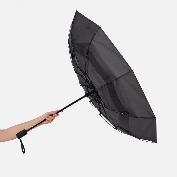 Складной зонт Dome Double с двойным куполом, серый