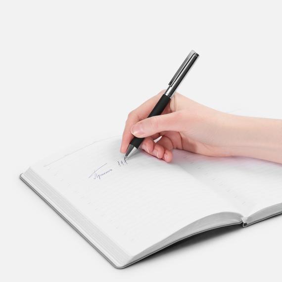 Ручка шариковая Eyeshot Soft Touch, черная