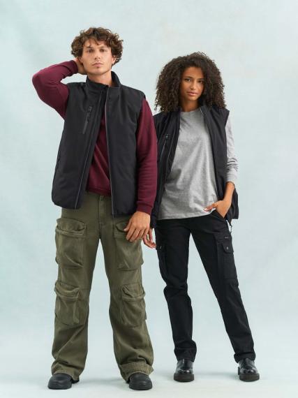 Жилет софтшелл унисекс Falcon BW, темно-серый, размер XS