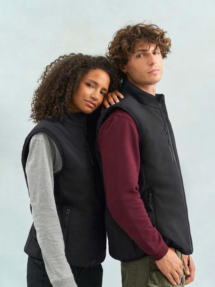 Жилет софтшелл унисекс Falcon BW, темно-серый, размер XS