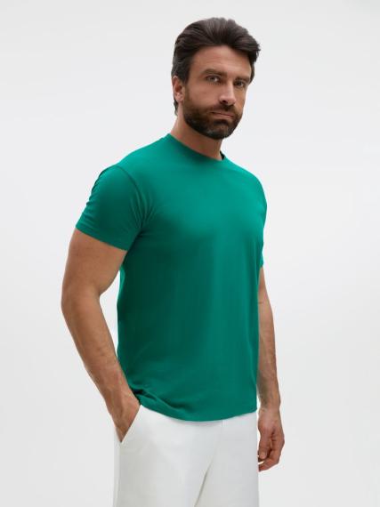 Футболка Regent 150 зеленая (изумрудная), размер XL