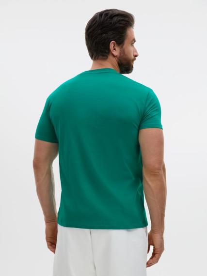 Футболка Regent 150 зеленая (изумрудная), размер XL