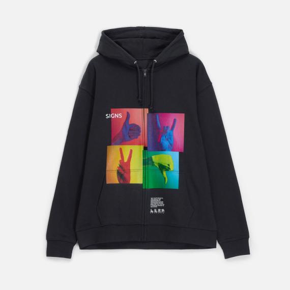 Толстовка унисекс Carter, черная, размер 3XL