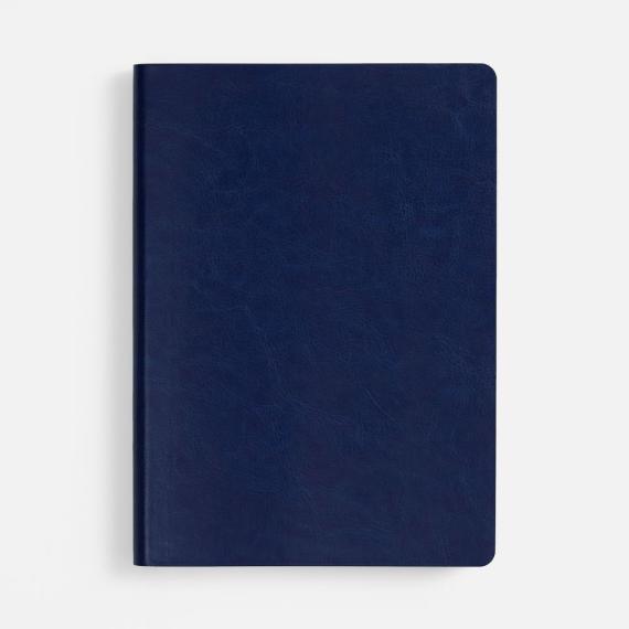 Ежедневник Nebraska Flex, недатированный, синий с серебром