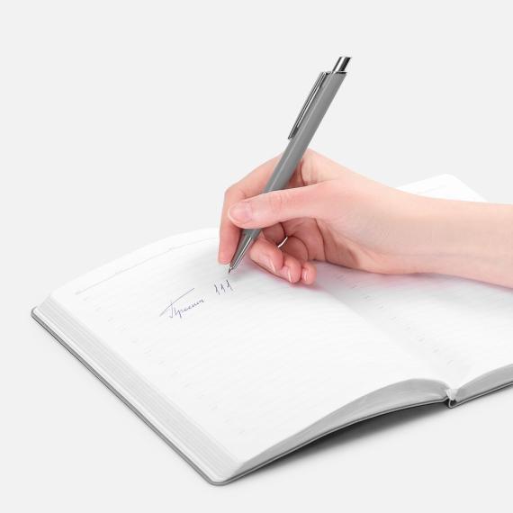 Ручка шариковая Konvent, матовая, серая