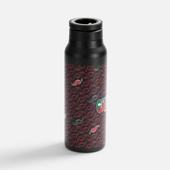 Термобутылка Magnus с магнитным держателем для телефона, черная