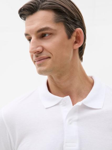 Рубашка поло мужская с длинным рукавом Perfect LSL Men белая, размер XL