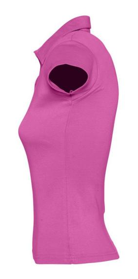 Рубашка поло женская без пуговиц PRETTY 220 ярко-розовая, размер S 